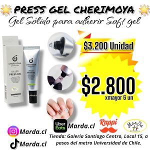 PRESS GEL CHERIMOYA TUBITO PARA ADHERIR SOFT GEL