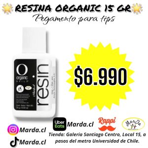 RESINA PARA UÑAS 15 GRS ORGANIC NAILS - PEGAMENTO PARA UÑAS