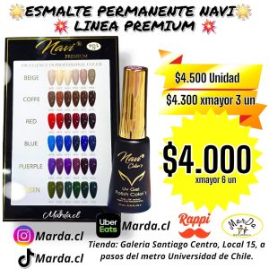 ESMALTE PERMANENTE NAVI LINEA PREMIUM A ELECCION