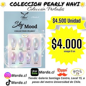 ESMALTE PERMANENTE NAVI COLECCION PEARLY SKY MOOD - PERLADOS